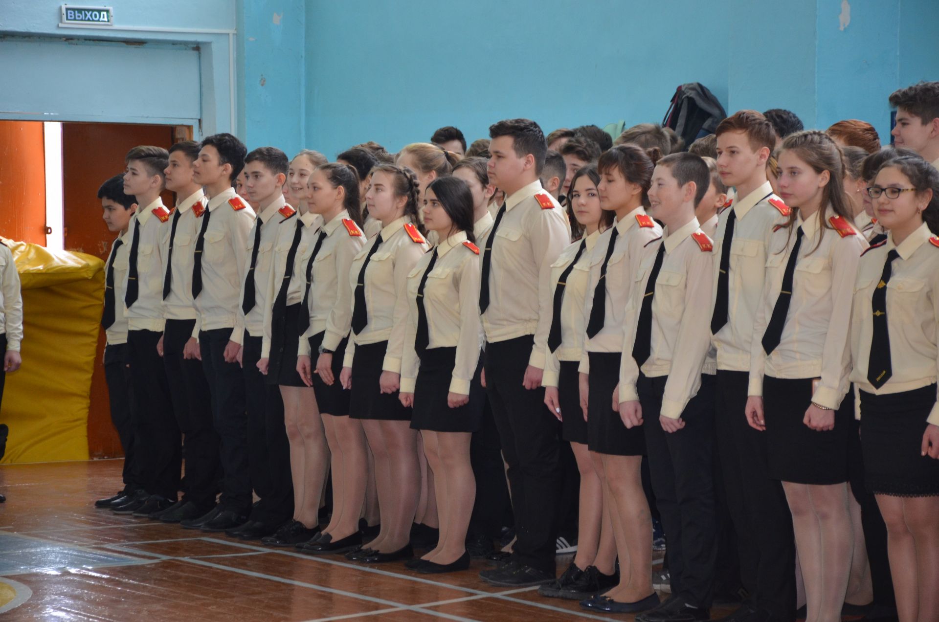 В Агрызской школе №2 прошло торжественное посвящение в кадеты