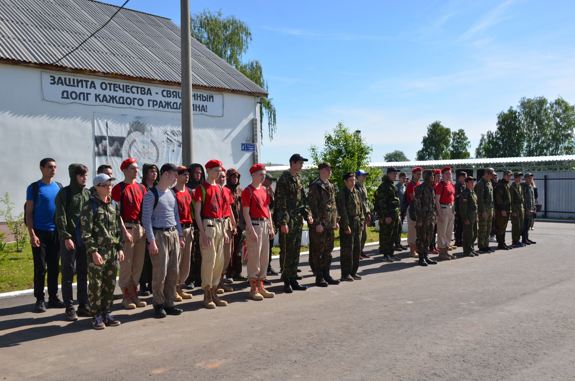 Юношей Агрызского района проводили на военно-полевые сборы