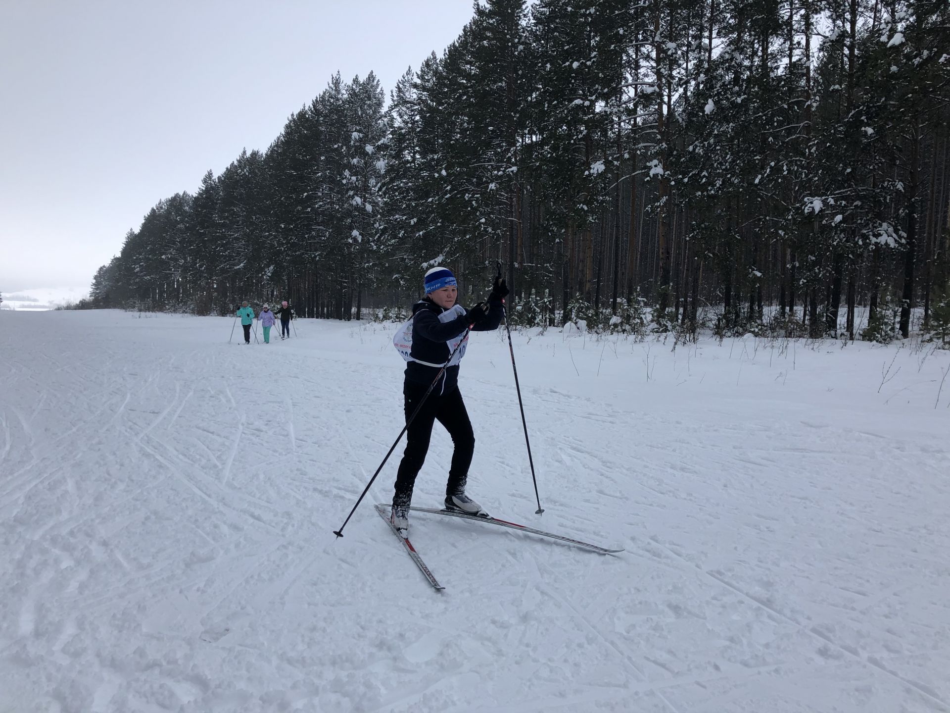 В эти выходные в парковой зоне «Орешник» агрызцы сдавали нормы ГТО по бегу на лыжах