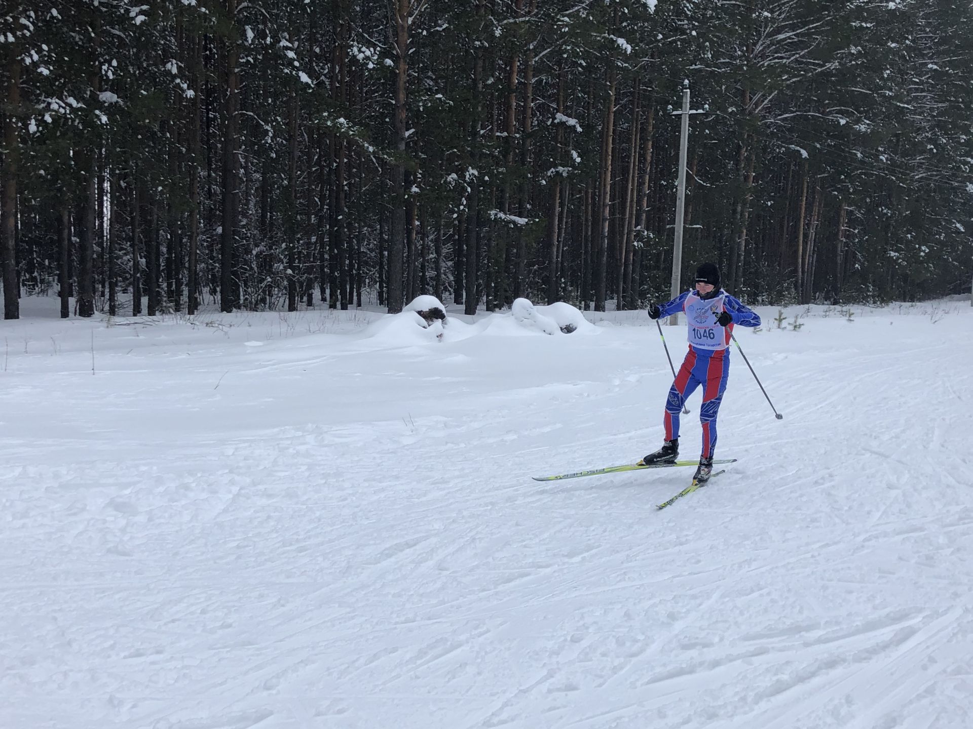 В эти выходные в парковой зоне «Орешник» агрызцы сдавали нормы ГТО по бегу на лыжах
