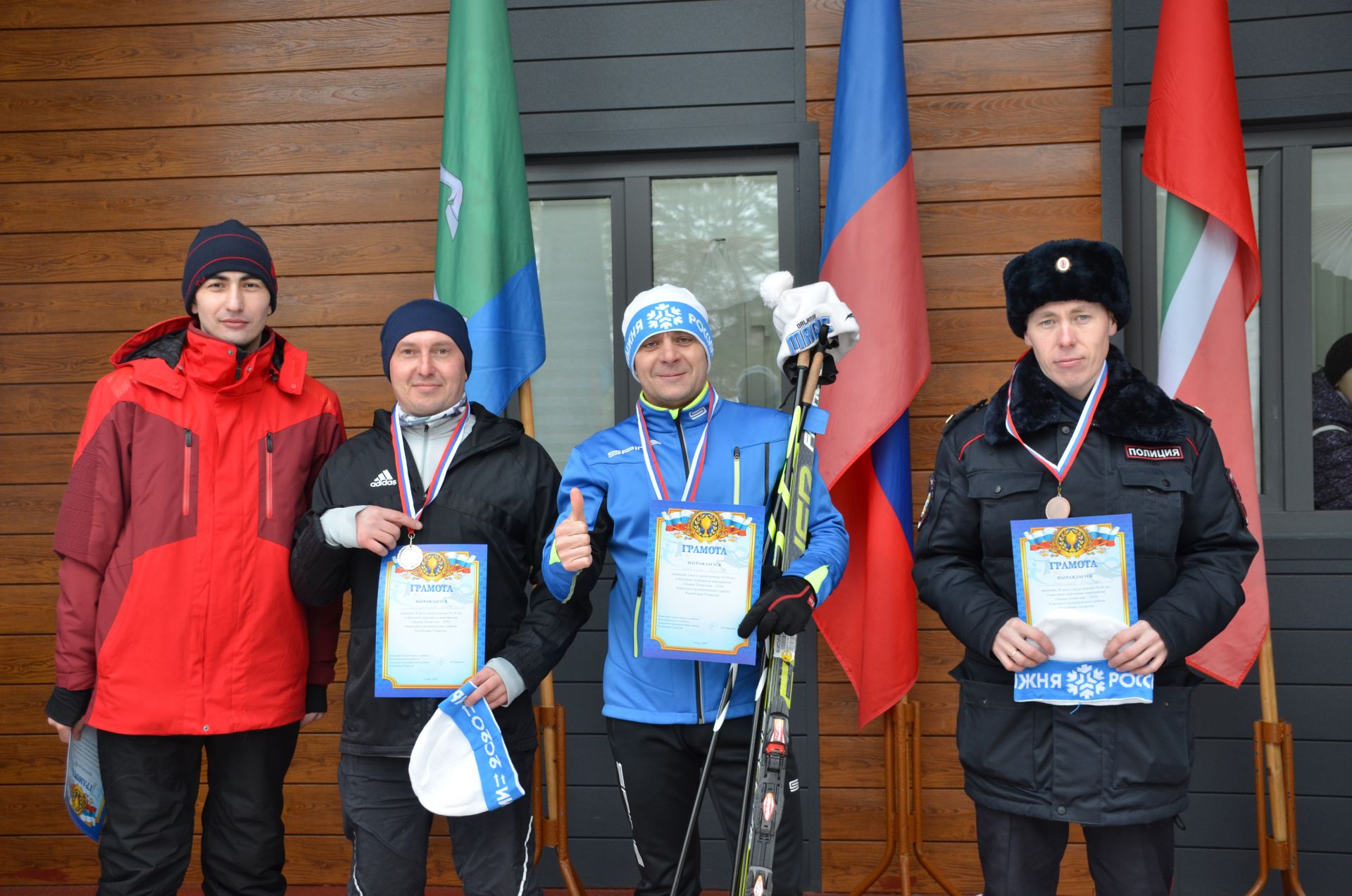 Кто стал призерами на «Лыжне Татарстана - 2020» в Агрызском районе среди мужчин?