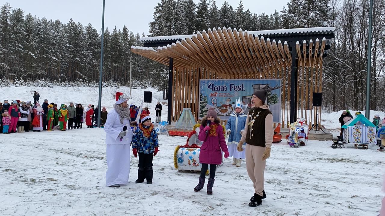 В Агрызе прошел фестиваль зимних санок "Чана Fest" (ФОТО)