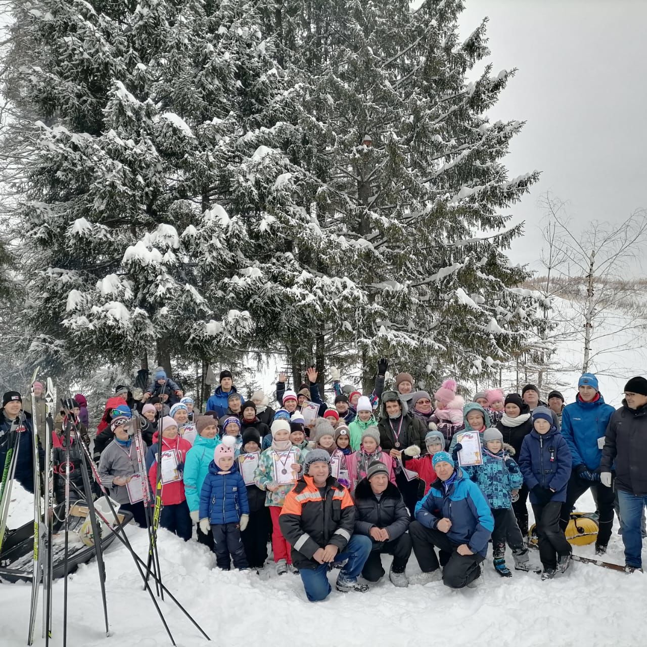 В селе Пелемеш прошли соревнования по лыжным гонкам