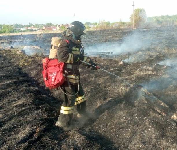 Пожарные Агрыза боролись с огнем в течение часа