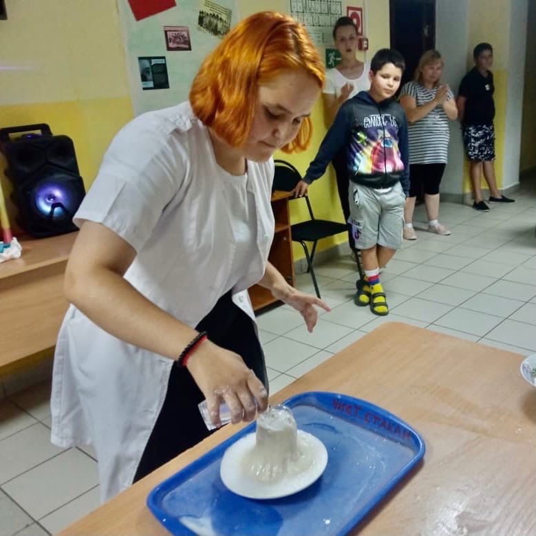 В Агрызском районе провели эксперимент с вулканом