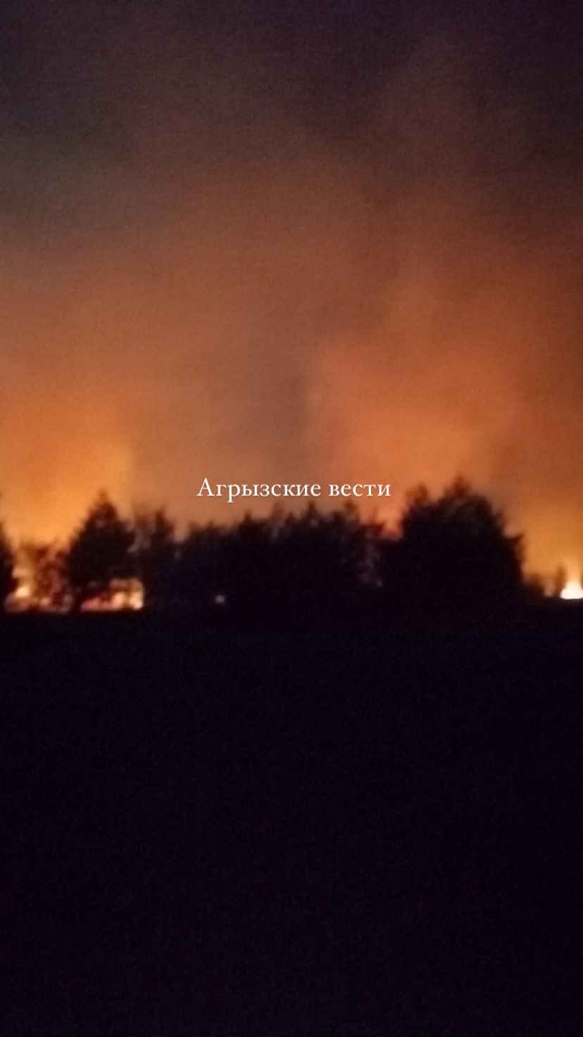 В Агрызском районе произошел крупный пожар (ФОТО)