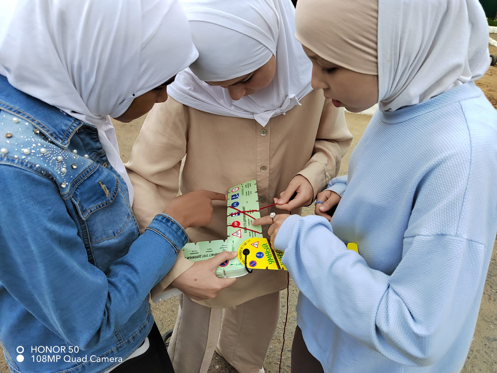 В детском лагере при мечети "Нур" прошло мероприятия по правилам дорожного движения