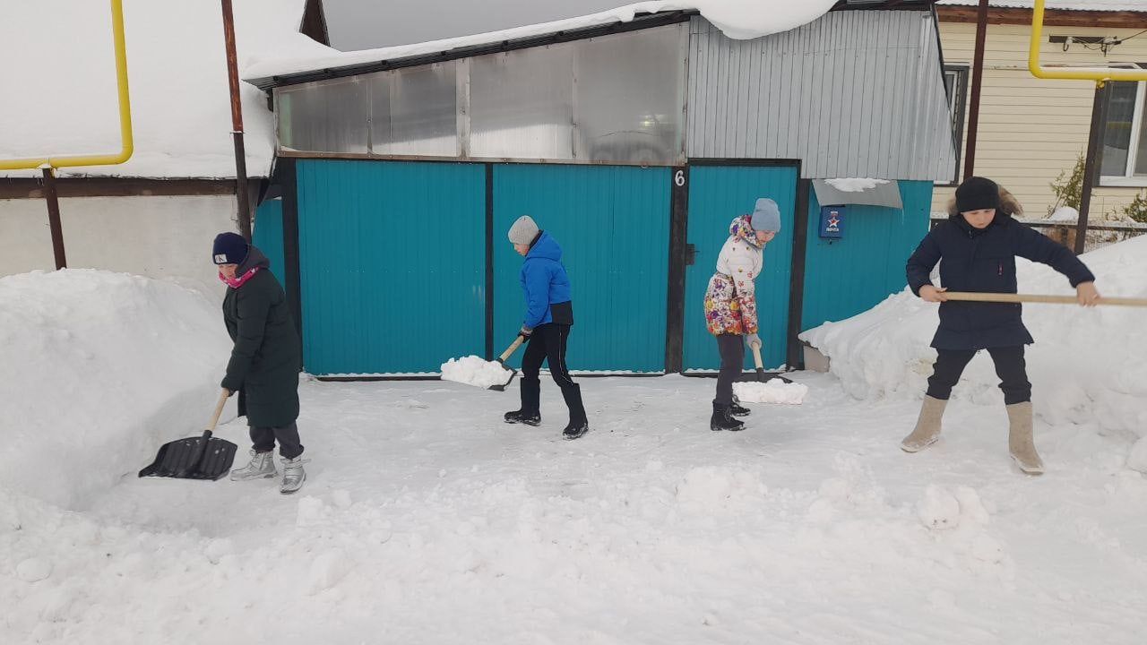 Воспитанники приюта «Ласка» помогают своим подшефным пенсионерам