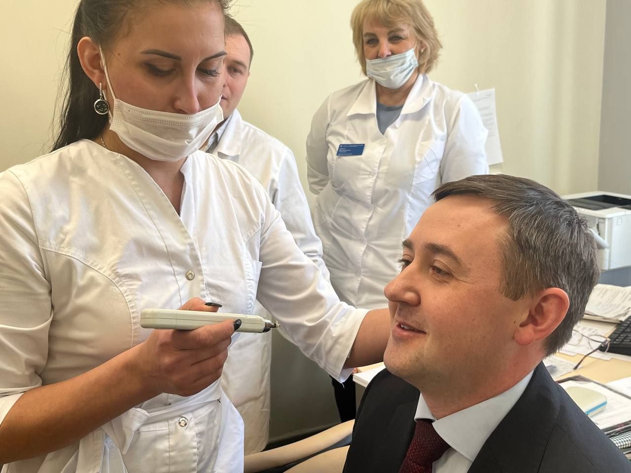 Ленар Нургаянов с рабочим визитом посетил поликлинику
