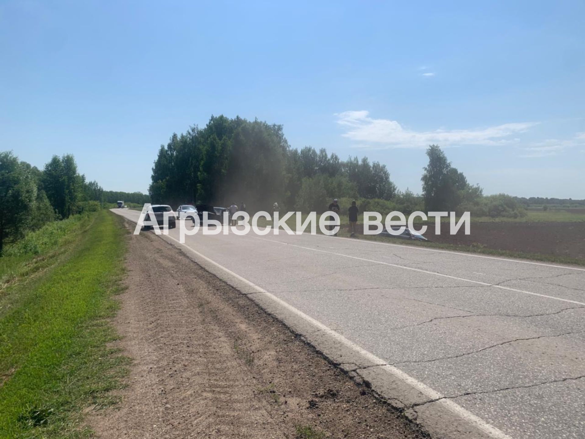 Водитель ВАЗа попал в больницу после лобового столкновения в Агрызском районе