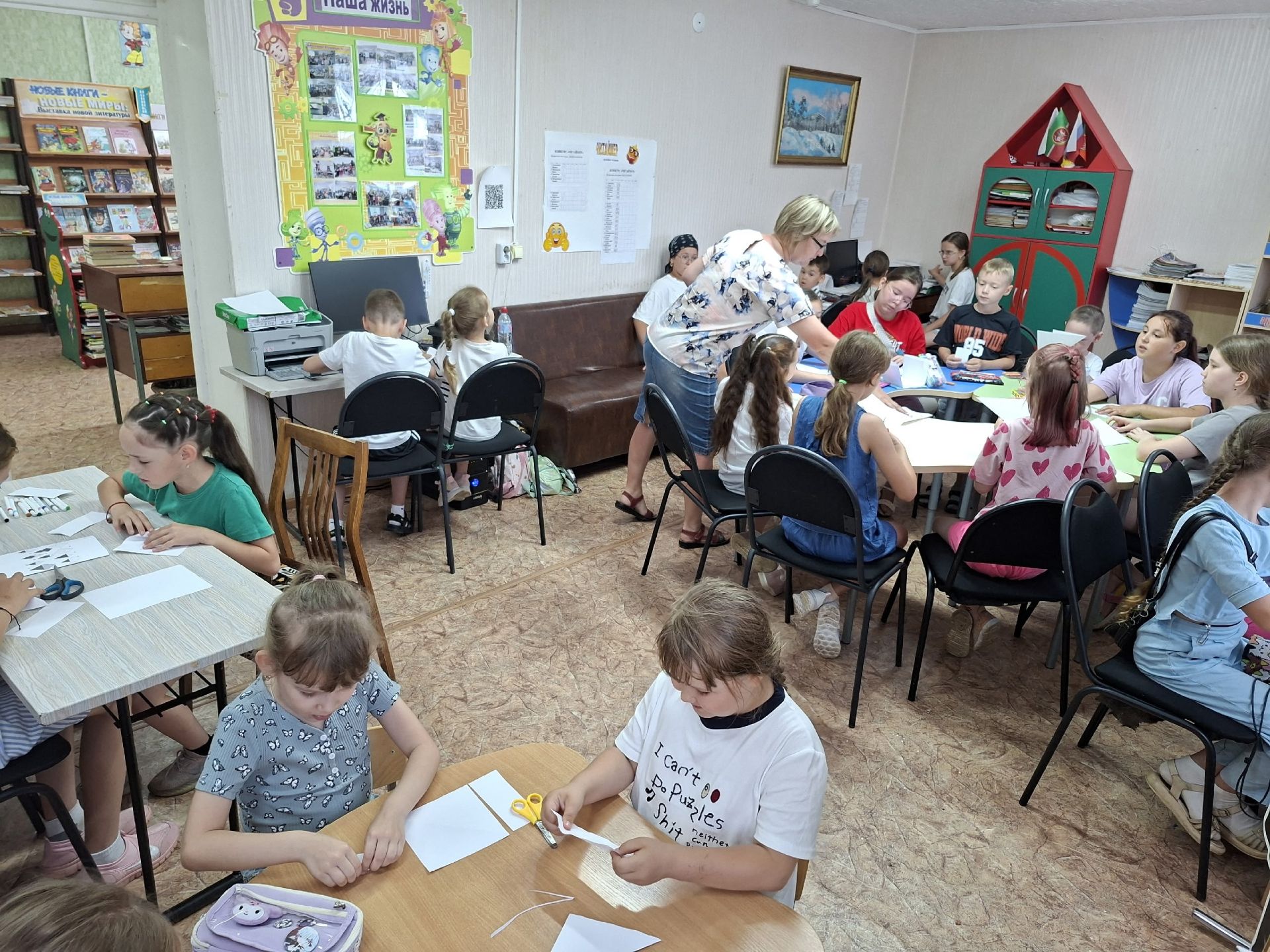В библиолагере «Книжная радуга» прошёл «День творческих идей»