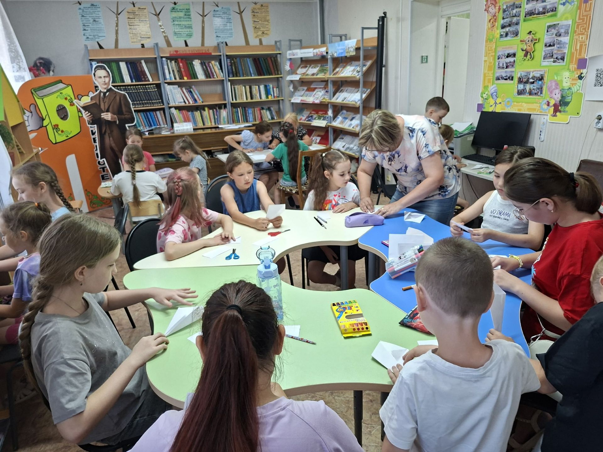 В библиолагере «Книжная радуга» прошёл «День творческих идей»