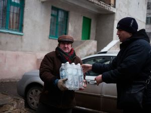 Альфия Когогина доставила очередную партию гуманитарного груза на Донбасс