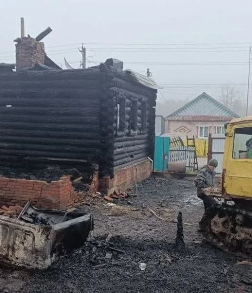 В деревне Байтуганово в результате пожара сгорело всё хозяйство