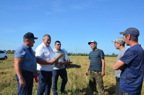 Алдынгы комбайнчыларны хөрмәтләделәр