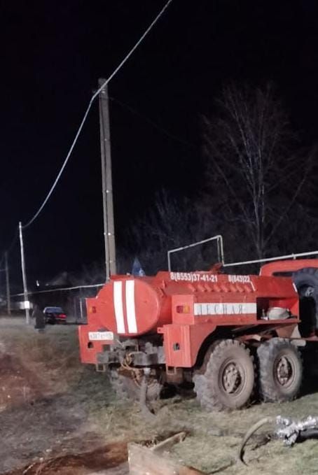 В частном хозяйстве Агрызского района произошел пожар