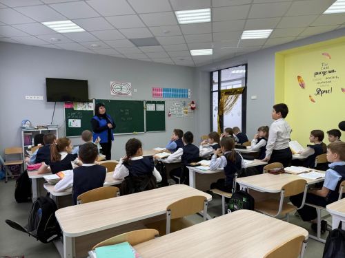 Четвероклассники школы №4 изучили правила зимнего поведения на дорогах
