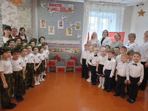 В детском саду №5 Агрыза открылась Стена памяти юных героев Великой Отечественной войны