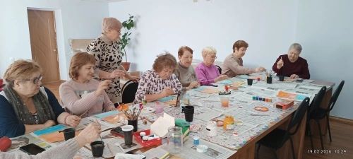 Для участников «Активного долголетия» прошел мастер-класс по живописи