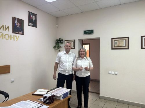 Лейла Юсупова награждена знаком «За отличие в службе ГИБДД» I степени