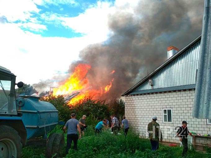 В больницу доставили 4-хмесячного малыша, получившего ожоги на пожаре