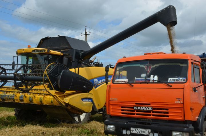 Третий миллион тонн зерна Урожая-2020 собран в Татарстане