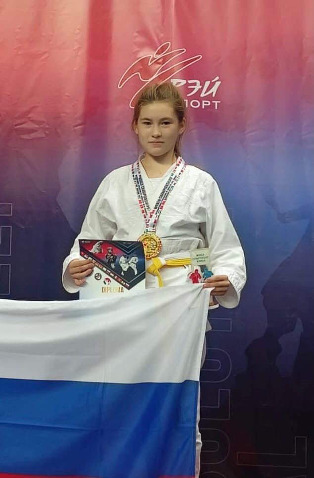 Школьница из Агрыза стала двукратным победителем чемпионата мира по абсолютному бою