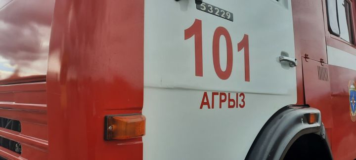 В Агрызском районе случился пожар