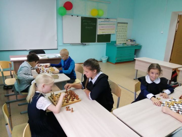 В Иж-Бобье работает кружок "Юный шахматист"