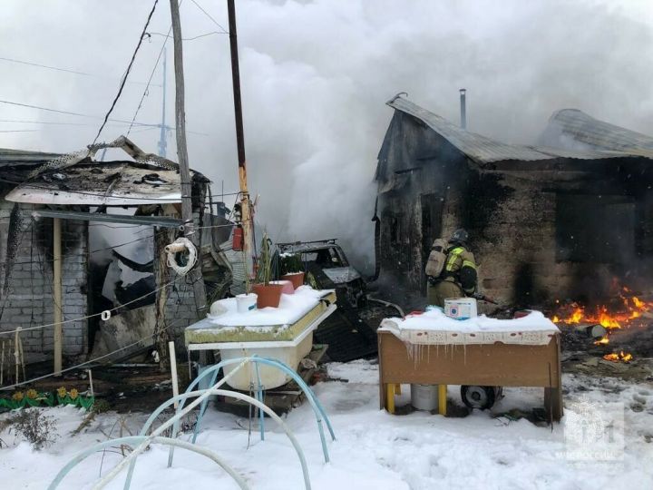 На пожаре в Татарстане погиб мужчина