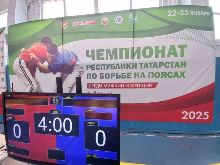В Агрызе проходит торжественное открытие Чемпионата Республики Татарстан по борьбе на поясах