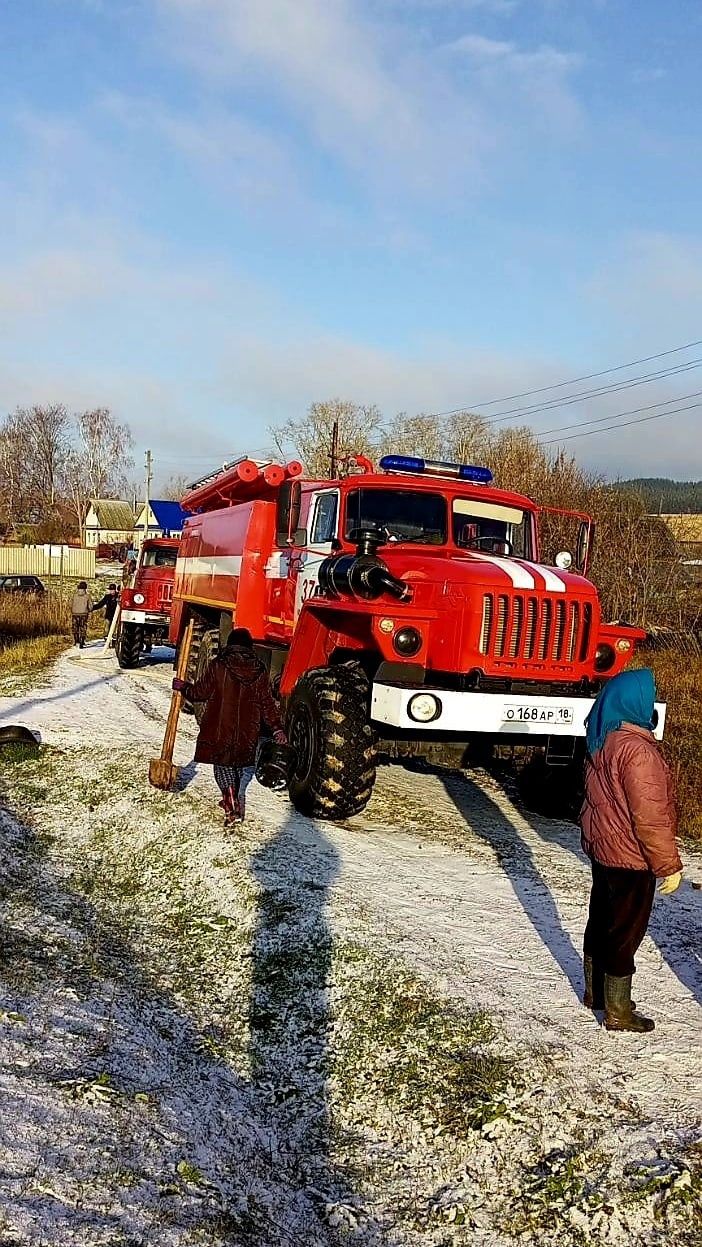 В Агрызском районе произошел пожар