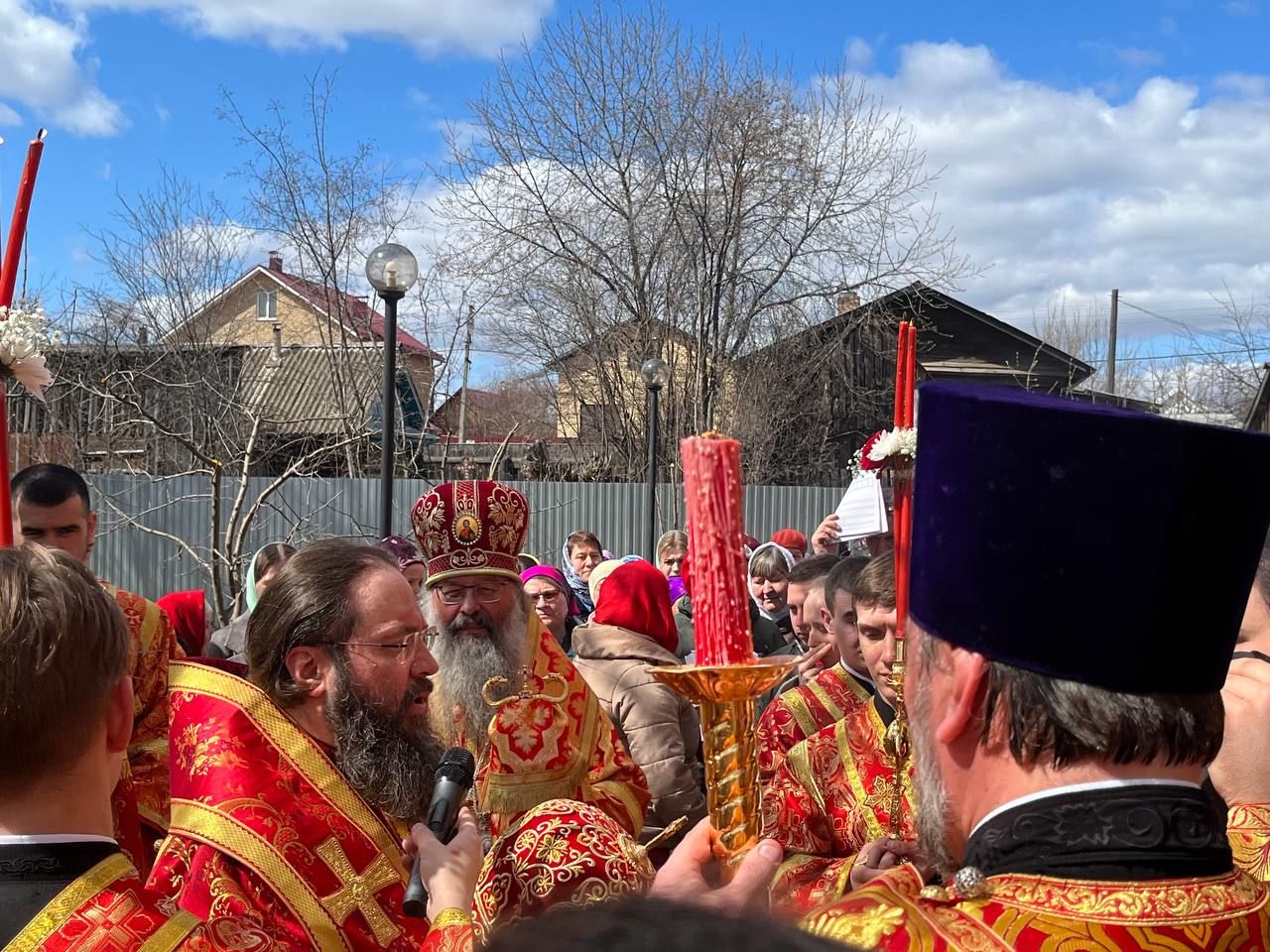 В агрызском храме состоялась торжественная литургия с участием митрополита Казанского и Татарстанского Кирилла