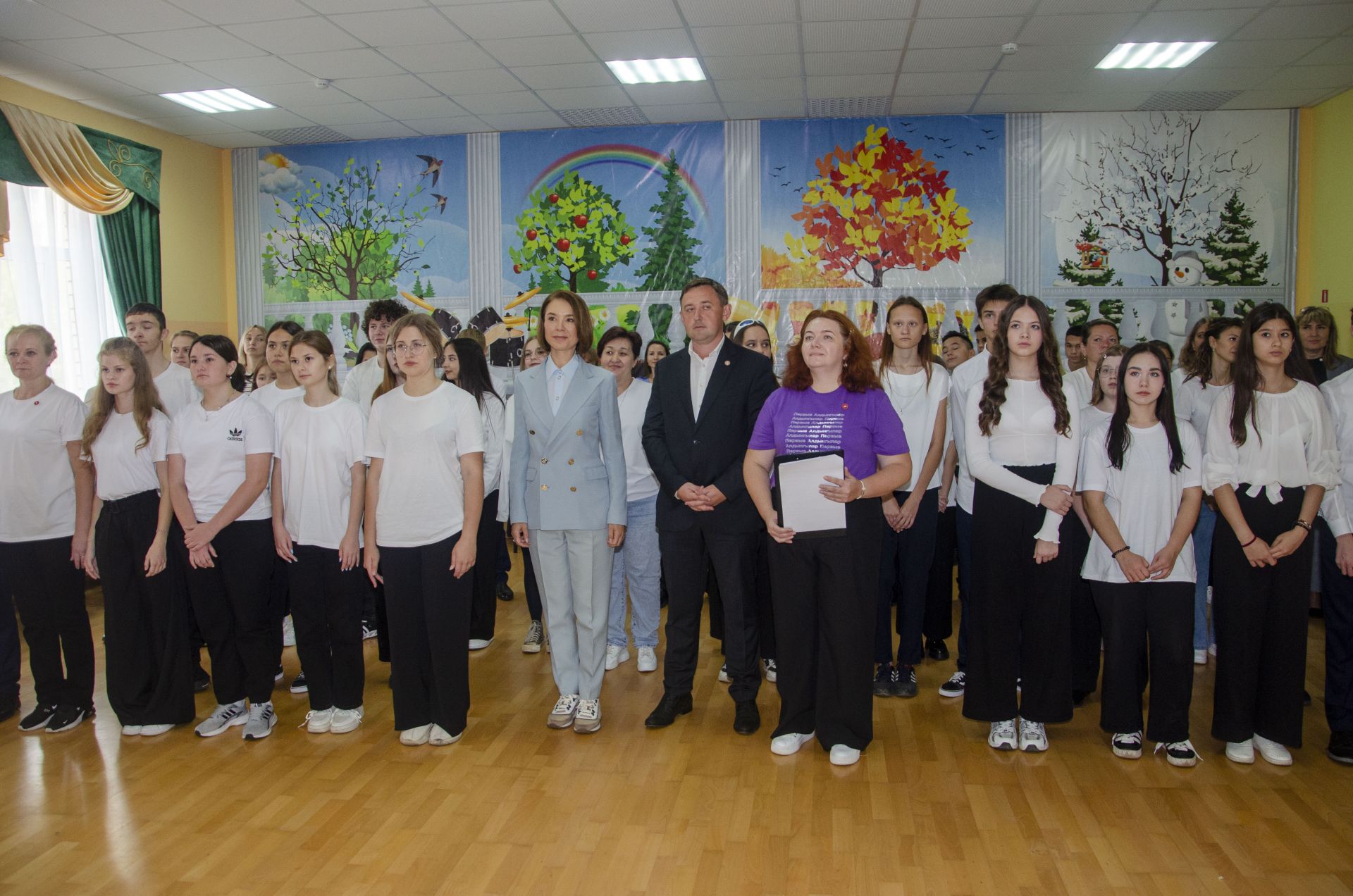 Альфия Когогина приняла участие в посвящении учащихся школ Агрызского района в «Движение Первых»