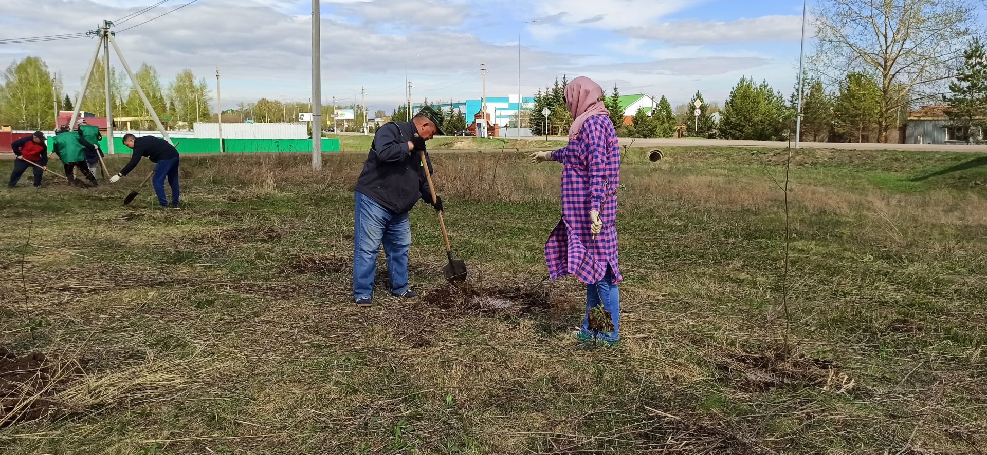 500 саженцев рябины и березы посадили в Агрызе в память о героях-земляках