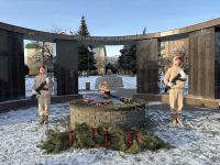 В Агрызе возложили цветы к Вечному огню в День Героев Отечества