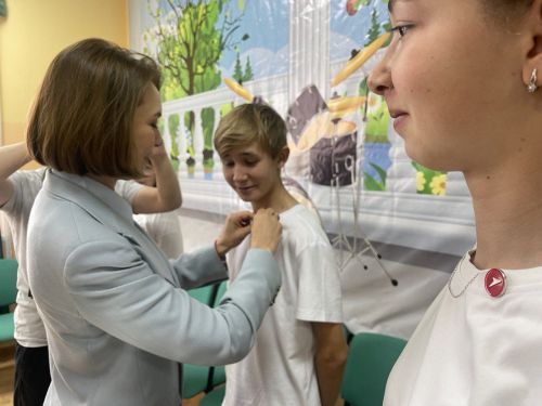 Альфия Когогина приняла участие в посвящении учащихся школ Агрызского района в «Движение Первых»