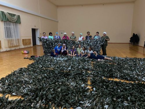 Ямурзада 80 данә маскировка челтәре үргәннәр, 2110 данә окоп шәме ясаганнар, 170 савыт токмач басканнар..