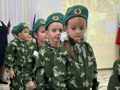 Среди воспитанников детского сада №1 прошел конкурс «Смотра строя и песни»