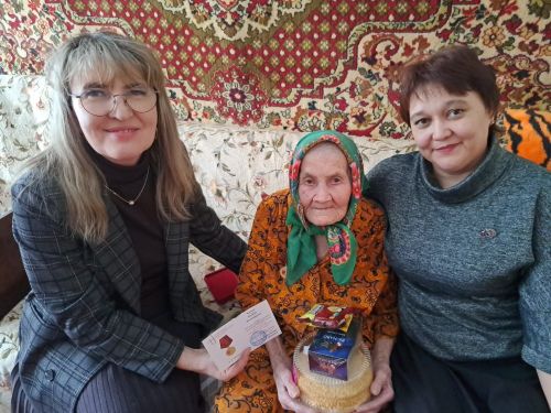 Труженица тыла награждена юбилейной медалью «80 лет Великой Победы»