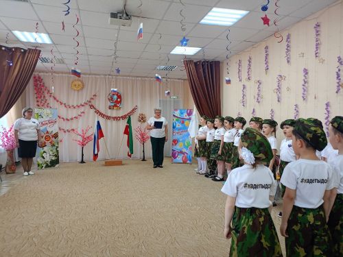 5нче балалар бакчасында кадет байрагын тапшыру тантанасы булды