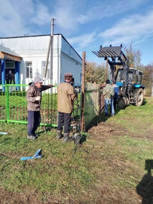 Девятерня авыл җирлеге Советы территориясендә төзекләндерү эшләре башкарылган