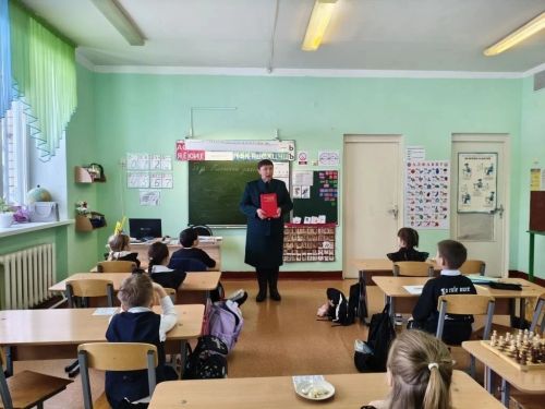 В Терсинской школе состоялся урок экологии от представителя Кичкетанского природного заказника