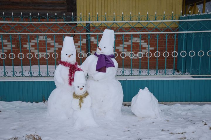 Кодашта шәхси хуҗалыклар да кар сыннары ясаганнар