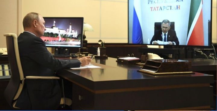 Стало известно что сказал Путин Рустаму Минниханову в ходе рабочей встречи (ВИДЕО)