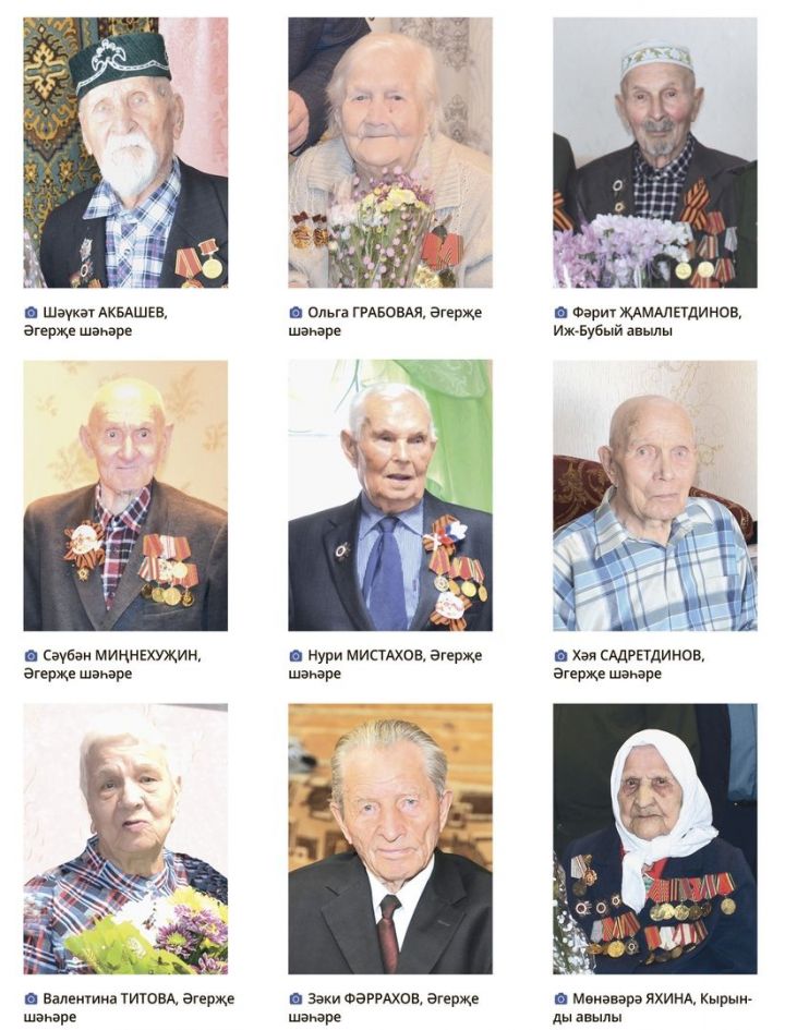 75-ю годовщину Великой Победы в Агрызском районе встречают 9 ветеранов