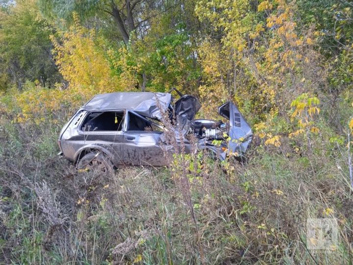 Авария в Татарстане: легковушка превратилась в груду металлолома