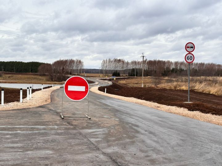 В Агрызском районе торжественно открыли участок дороги Янга-Аул — Новые Бизяки