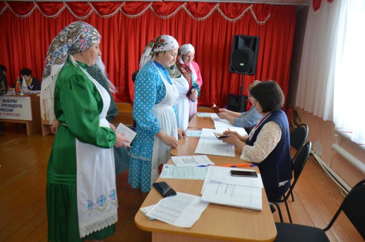 Участники народного ансамбля исполнили удмуртскую песню на избирательном участке (ВИДЕО)