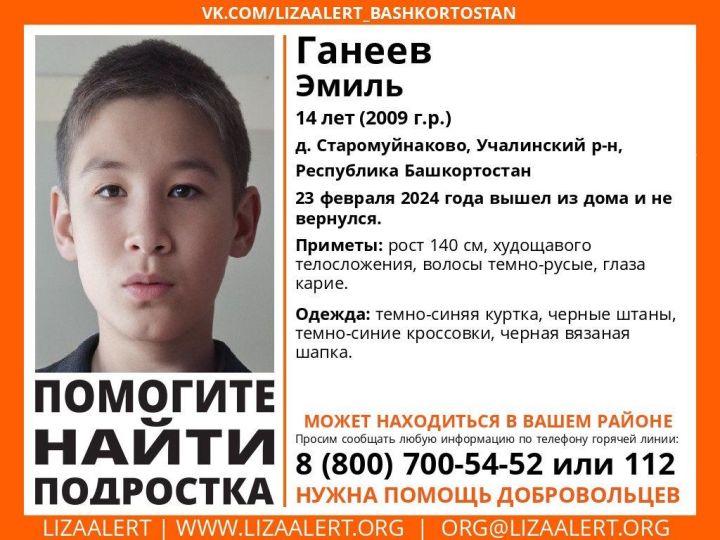 В Татарстане идут поиски 14-летнего подростка